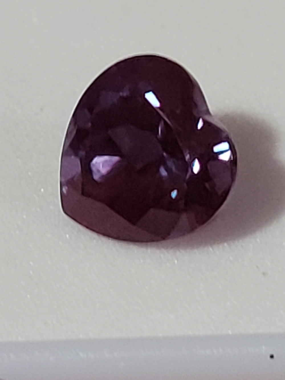 Heart-Shaped Jtv Alexandrite Lab  5 Ctw
